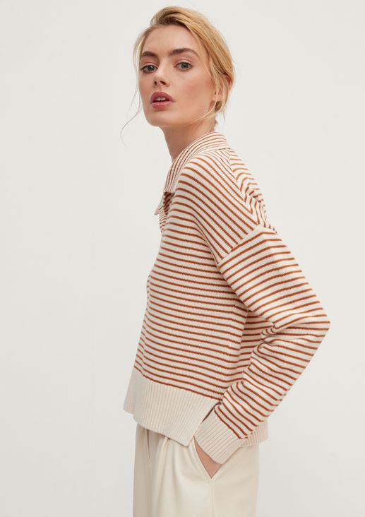 Jumper in a striped design from comma