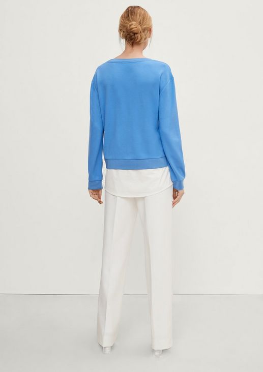 Sweatshirt in a layered look from comma