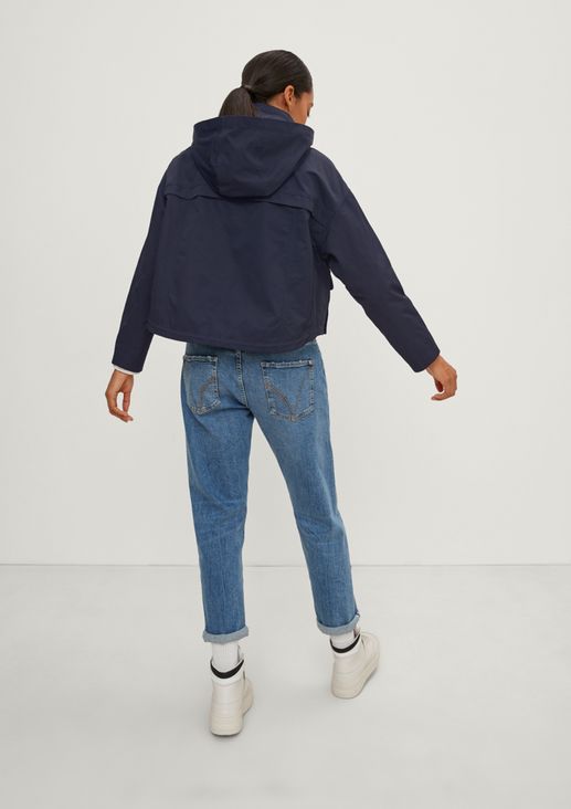 Cropped twill jacket from comma