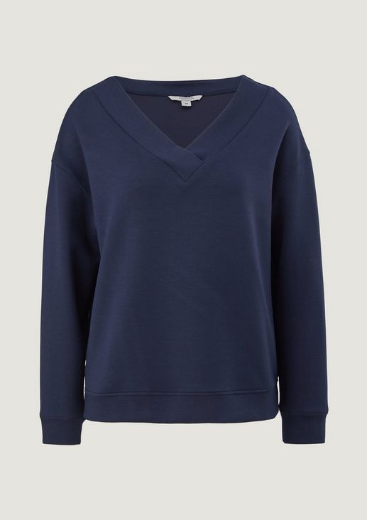 Soft sweatshirt with tape from comma