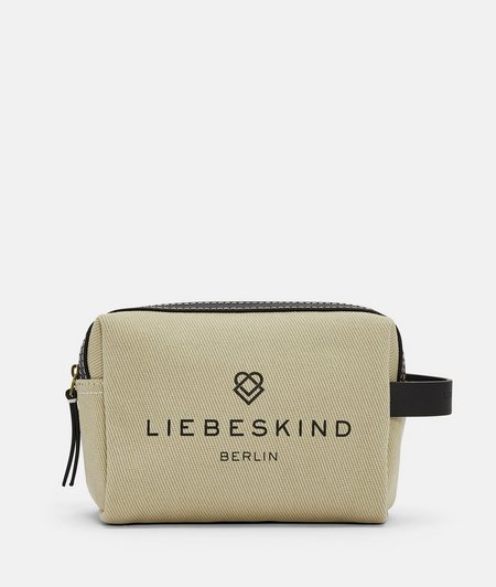 Cotton cosmetics pouch from liebeskind