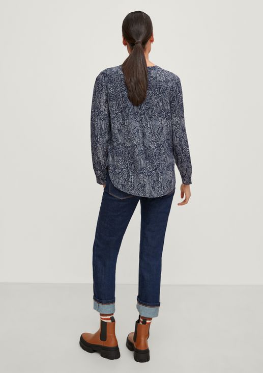 Viscose blouse with an all-over pattern from comma