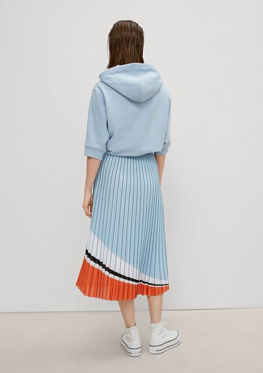 Multicoloured pleated skirt from comma