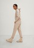 Tracksuit bottoms with a waist pleat from comma