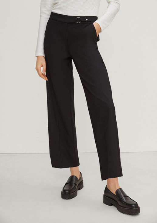 Regular: Elegant crêpe trousers from comma