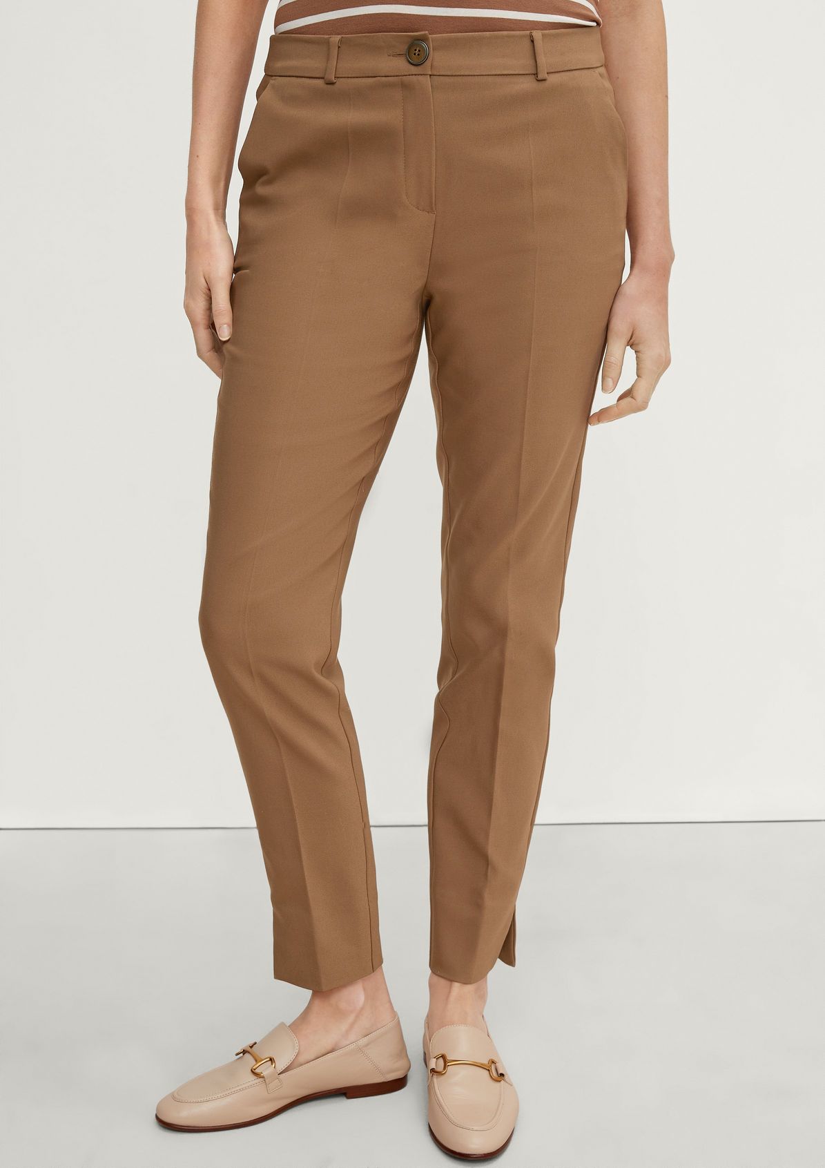 Slim fit: 7/8 trousers with tapered leg from comma