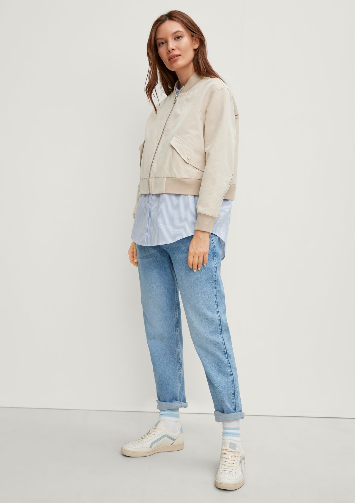 Bomber jacket with a blouse insert from comma