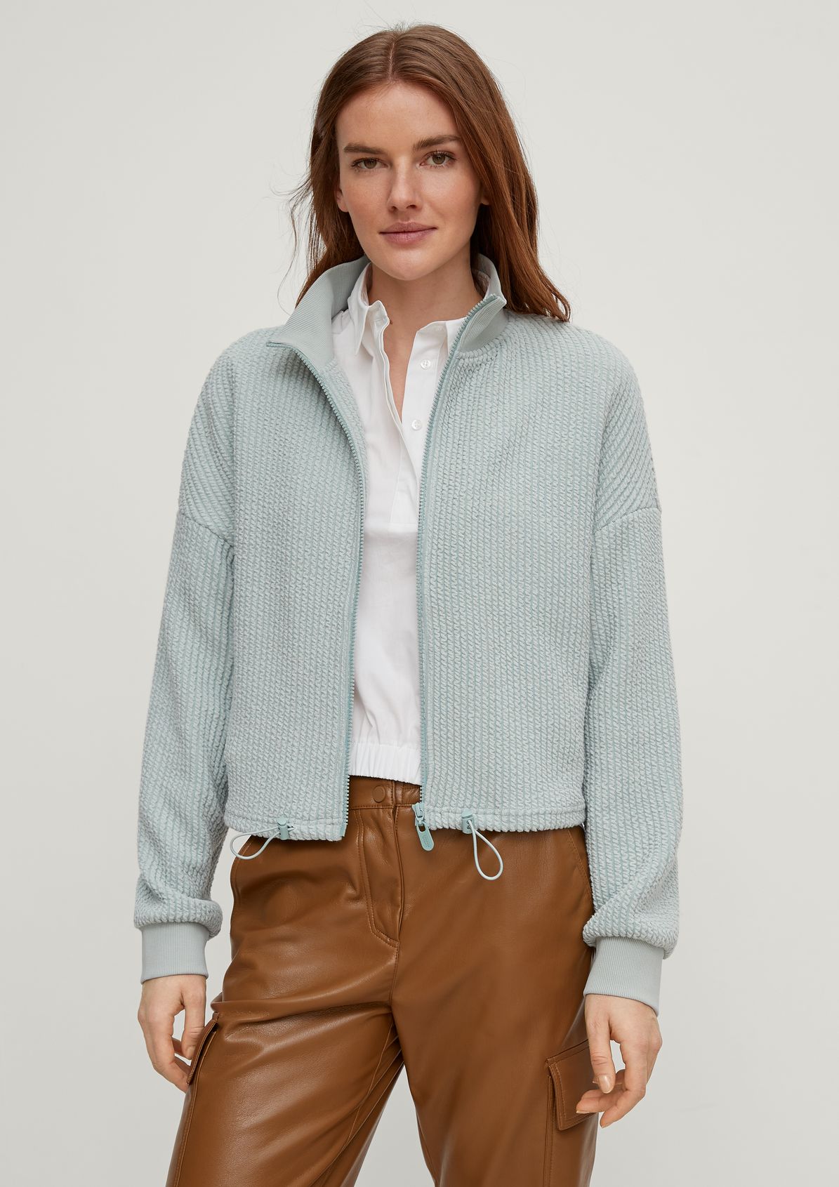 Jacket with a textured pattern from comma