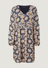Viscose dress with an all-over pattern from comma