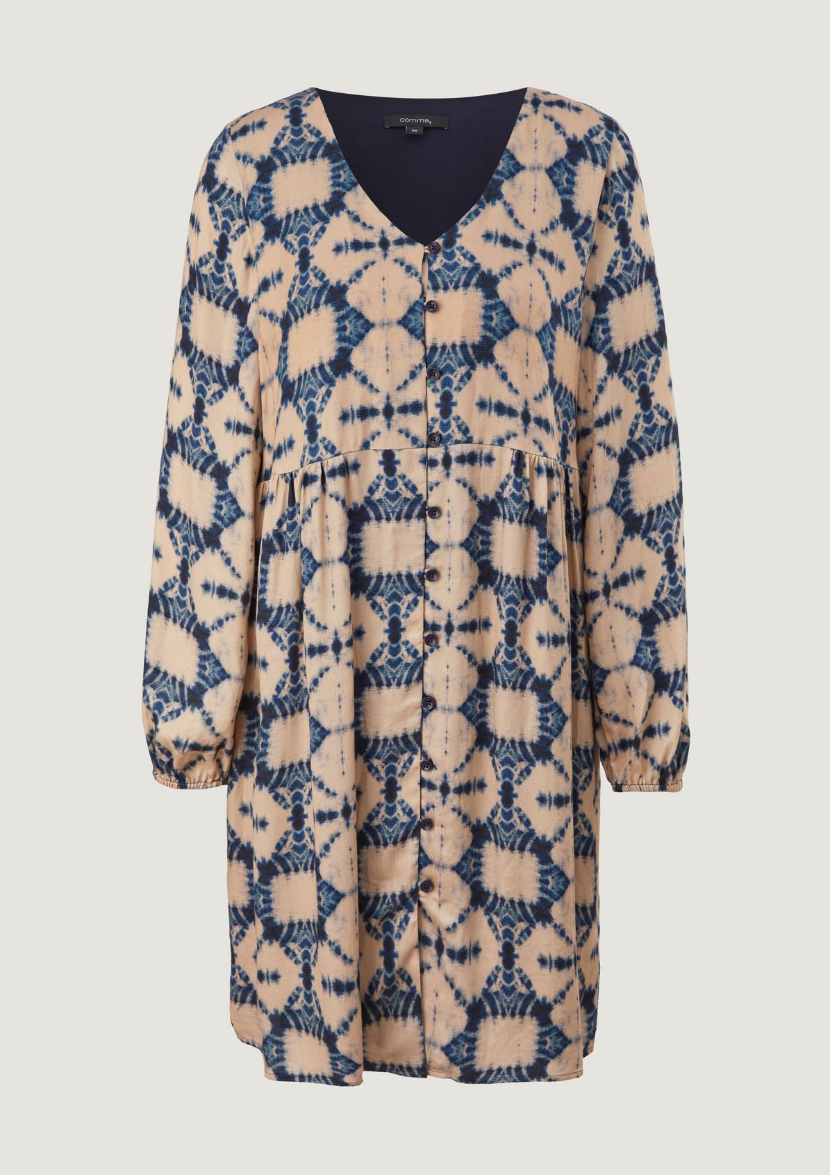 Viscose dress with an all-over pattern from comma