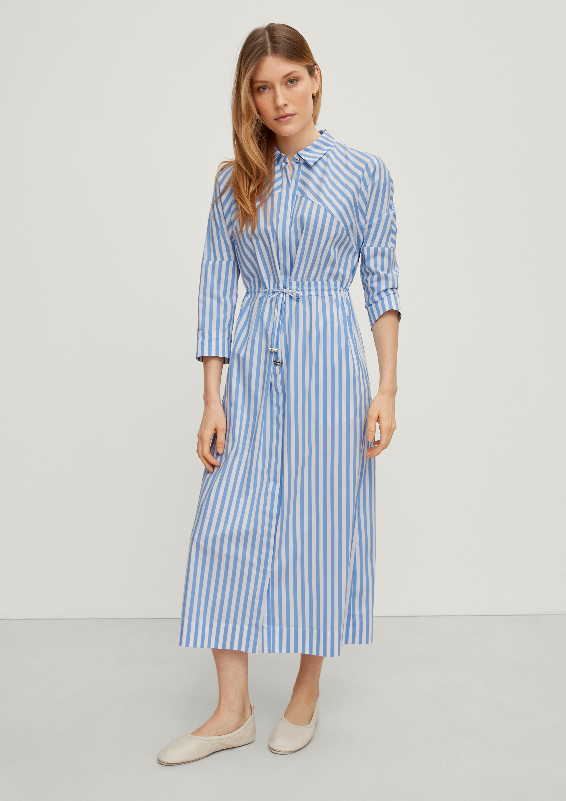 comma Hemdblusenkleid mit Streifen