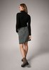 Short skirt with a woven pattern from comma