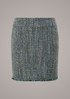 Short skirt with a woven pattern from comma