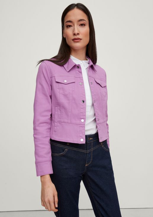 Coloured denim jacket from comma