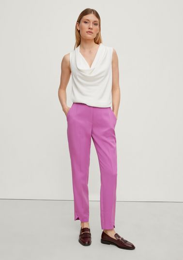 Regular fit: 7/8-length lyocell trousers from comma