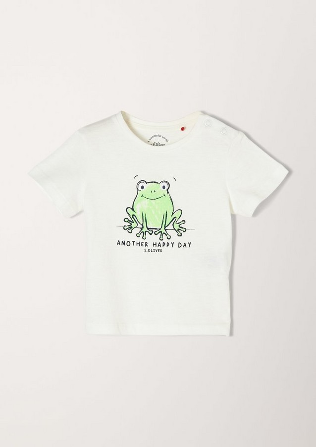 Junior Boys (sizes 50-92) | T-shirt with a cute frog motif - AA13176