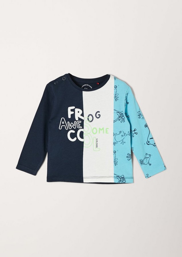 Junior Boys (sizes 50-92) | Jersey top with a frog print - EC10109