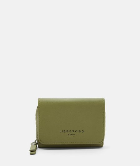 Small, leather purse in a fold-over design from liebeskind