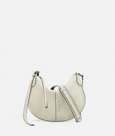 Leather handbag in a half-moon design from liebeskind