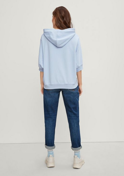Hoodie with batwing sleeves from comma