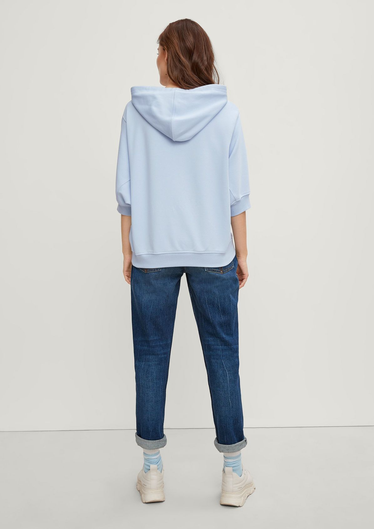 Hoodie with batwing sleeves from comma