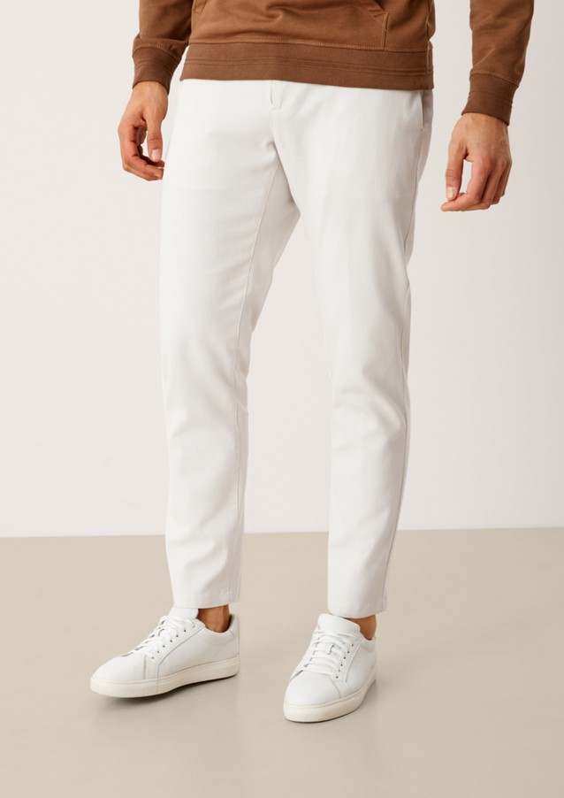 Men Trousers | Slim: trousers with a twill texture - KY87868