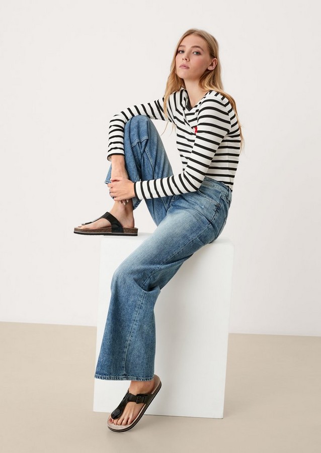 Women Jeans | Slim: Jeans with a wide leg - OL78199