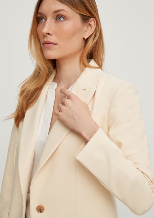 Blended cotton blazer from comma