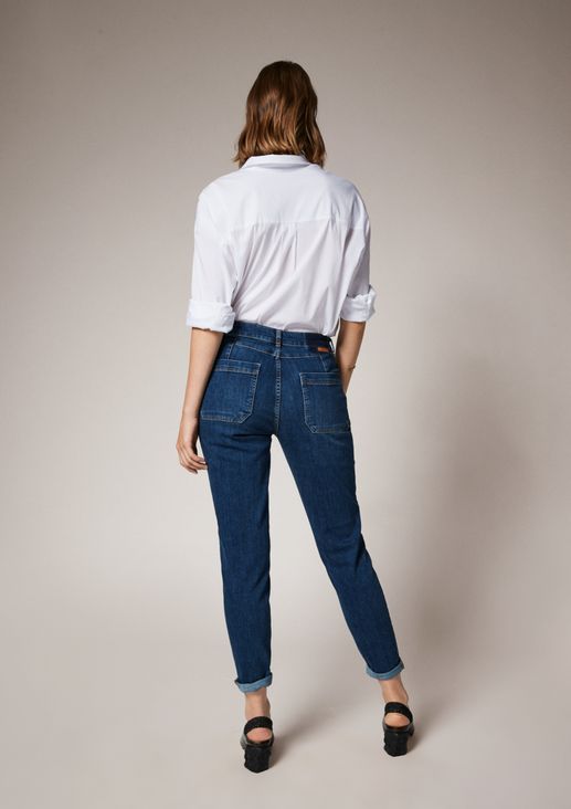 Skinny: jeans with a garment wash from comma