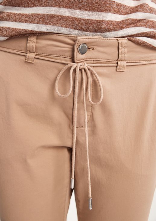Cotton twill chinos from comma