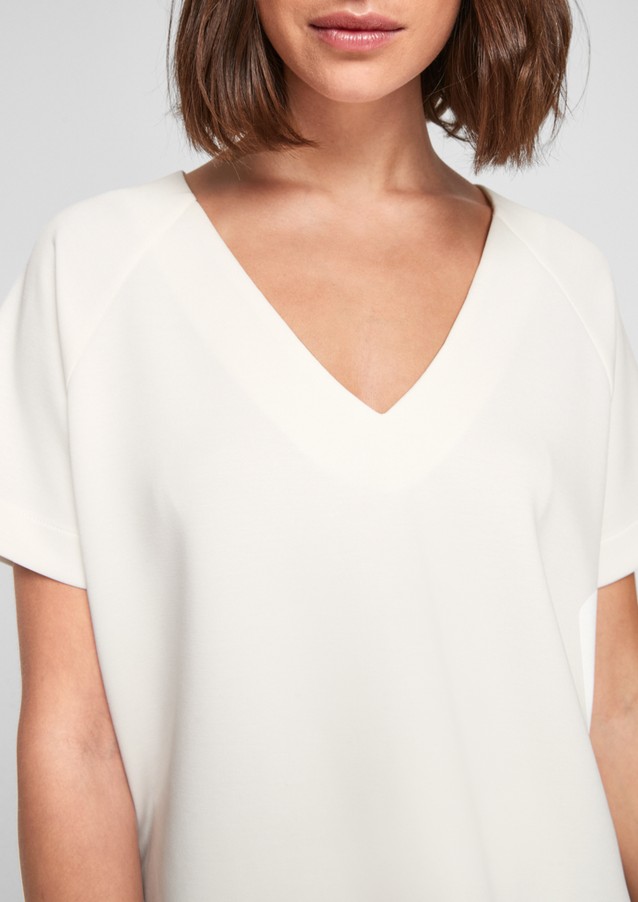 Femmes Shirts & tops | T-shirt ample en tissu de style néoprène - BH56484