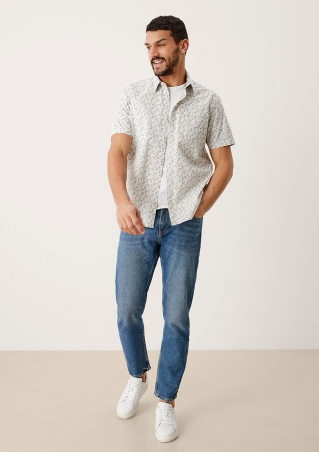 Hommes Chemises | Regular : chemise à manches courtes à imprimé all-over - YZ69251