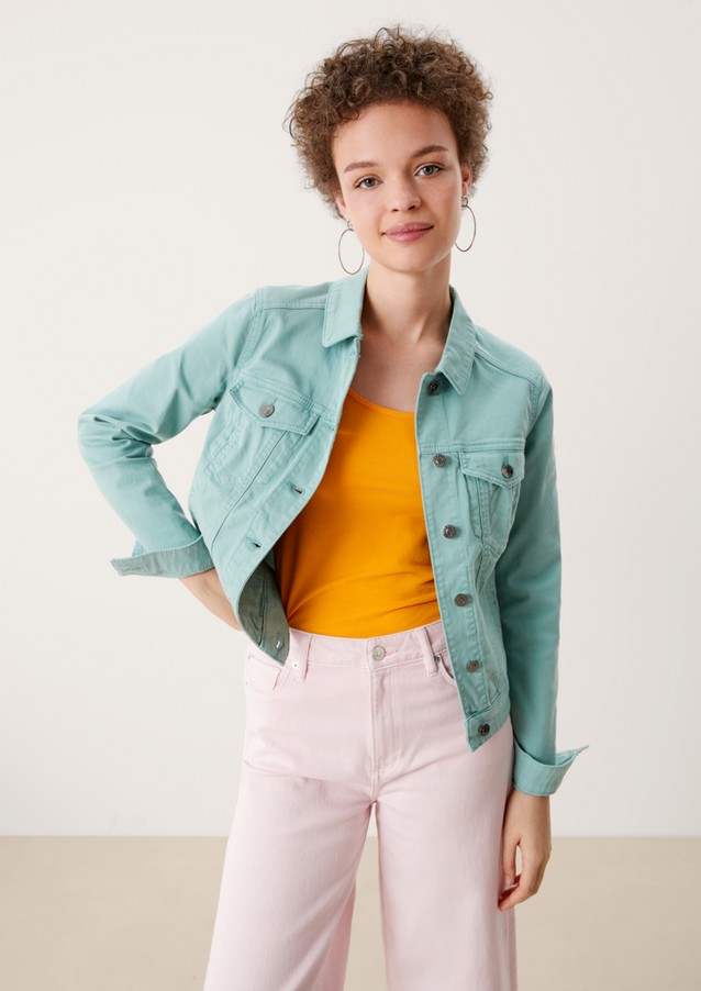 Damen Jacken | Jeansjacke mit Garment Dye - TH24073