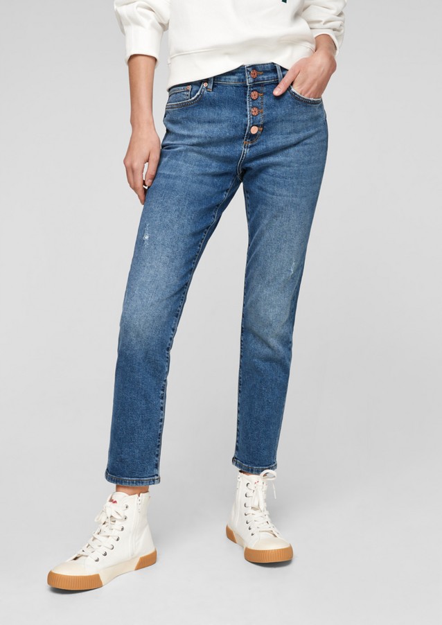 Femmes Jeans | Slim : jean à détails destroy - XT08233