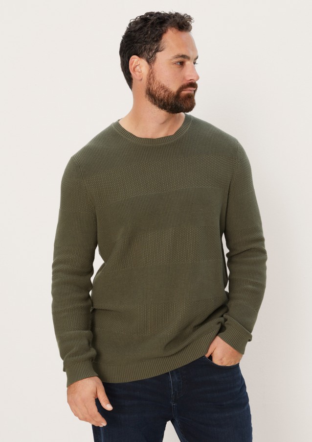 Men Big Sizes | Jumper with a textured pattern - VB88391