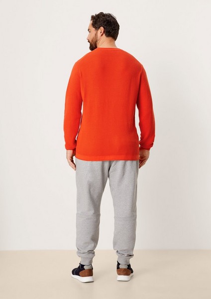 Men Big Sizes | Textured knit jumper - TV95105