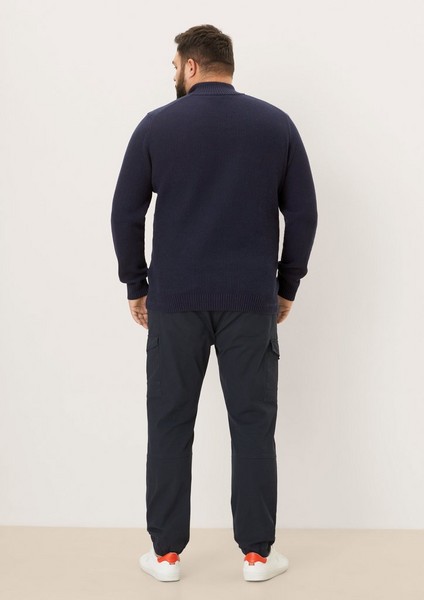 Men Big Sizes | Jumper with a stand-up collar - DV57035