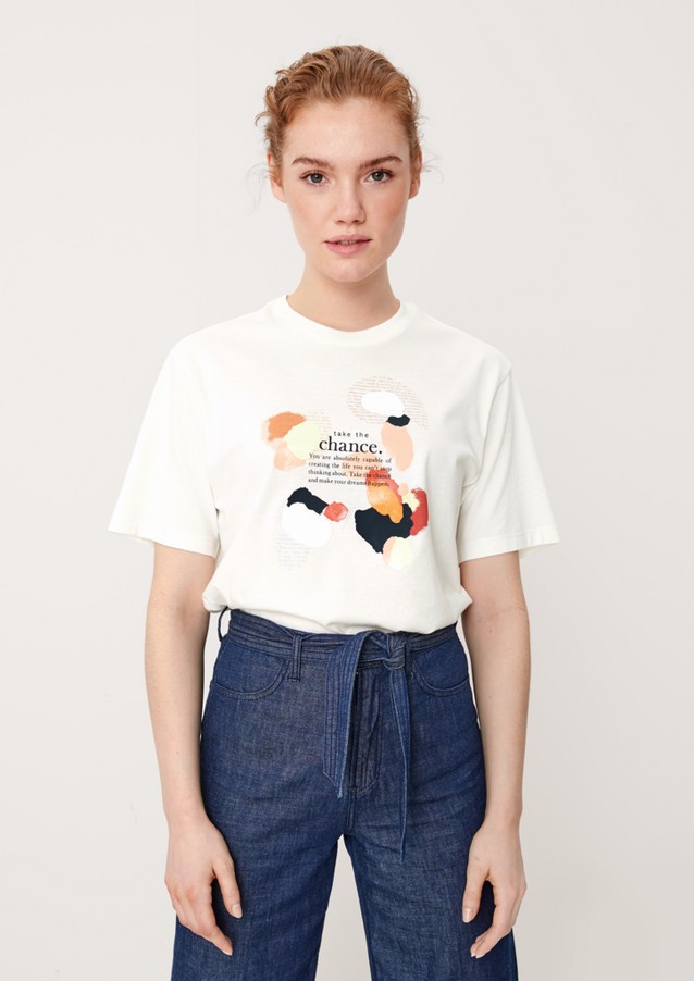 Femmes Shirts & tops | T-shirt en jersey orné d'une inscription - TO84298