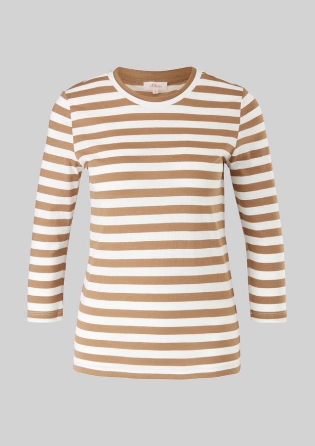 Femmes Shirts & tops | T-shirt en jersey à rayures - JQ42611