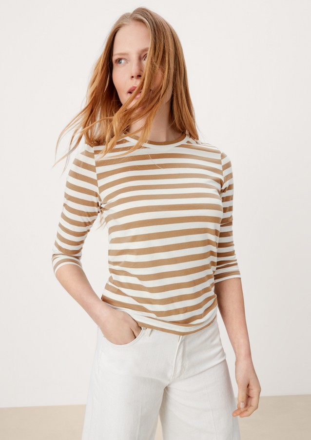 Damen Shirts & Tops | Gestreiftes Jerseyshirt - RO64499