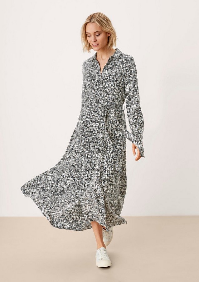 Femmes Robes | Robe chemisier à motifs all-over - RN22281