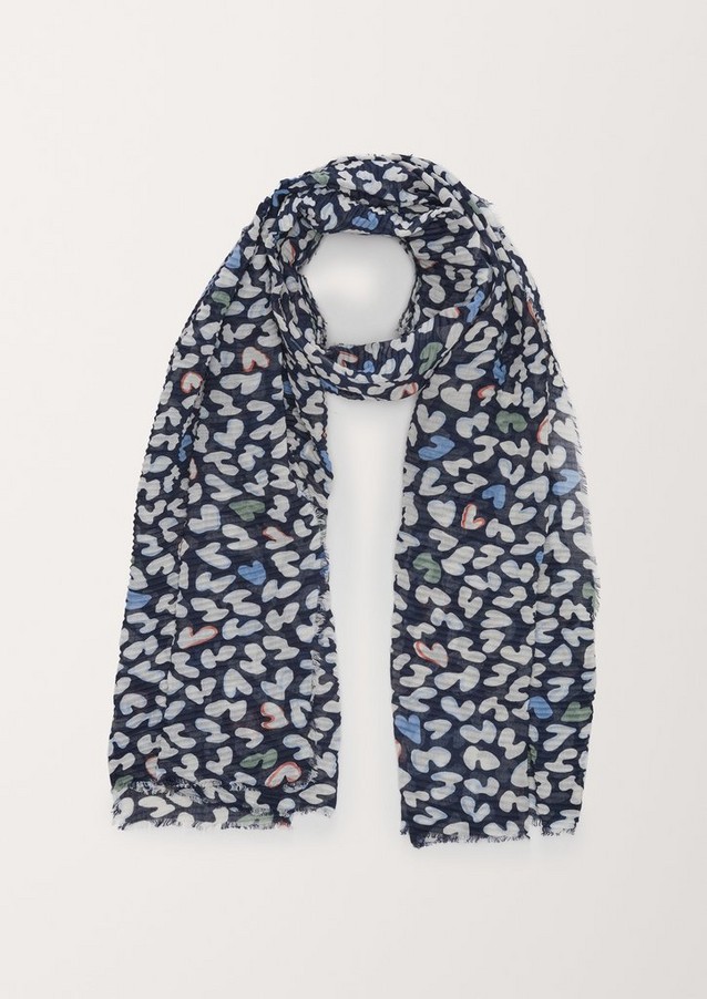 Women Scarves | Scarf with a modern all-over print - KF37792