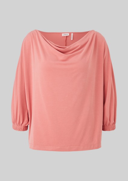 Damen Shirts & Tops | Jerseyshirt mit Wasserfallkragen - BO63849