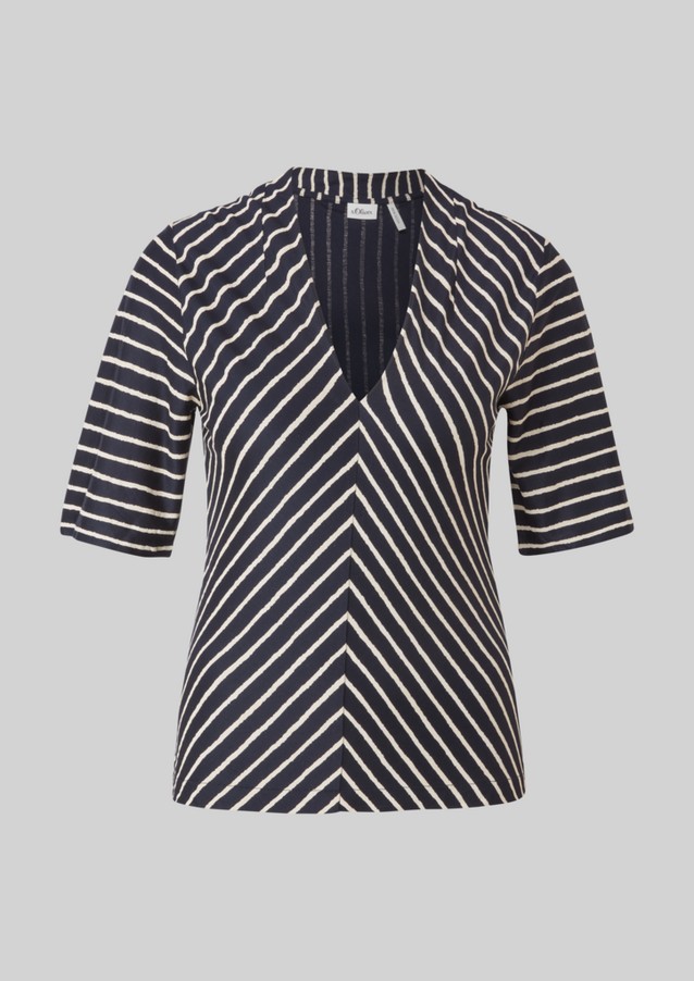 Damen Shirts & Tops | T-Shirt mit weitem V-Ausschnitt - GV10281
