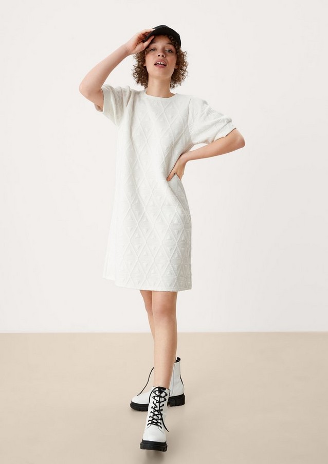Women Dresses | Textured jersey dress - GO76481