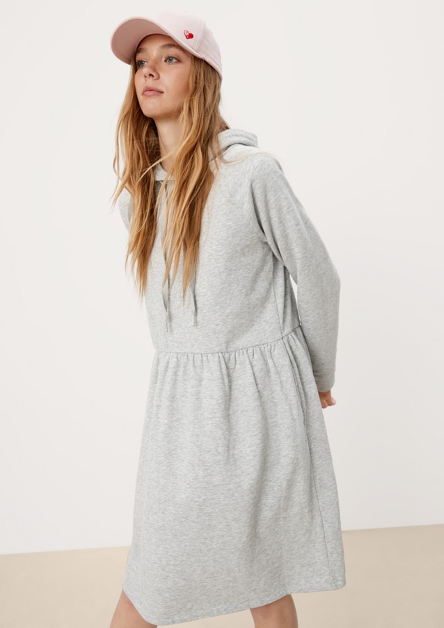 Women Dresses | Sweatshirt dress with a hood - AR31999