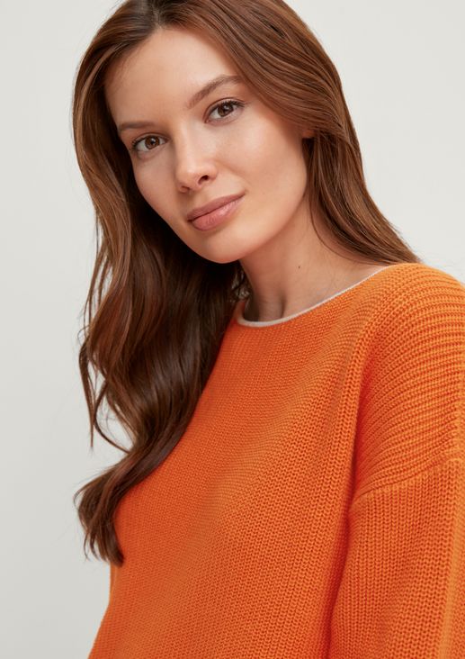 Knit jumper with 3/4-length sleeves from comma