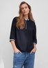 Blouse top in a loose fit from comma