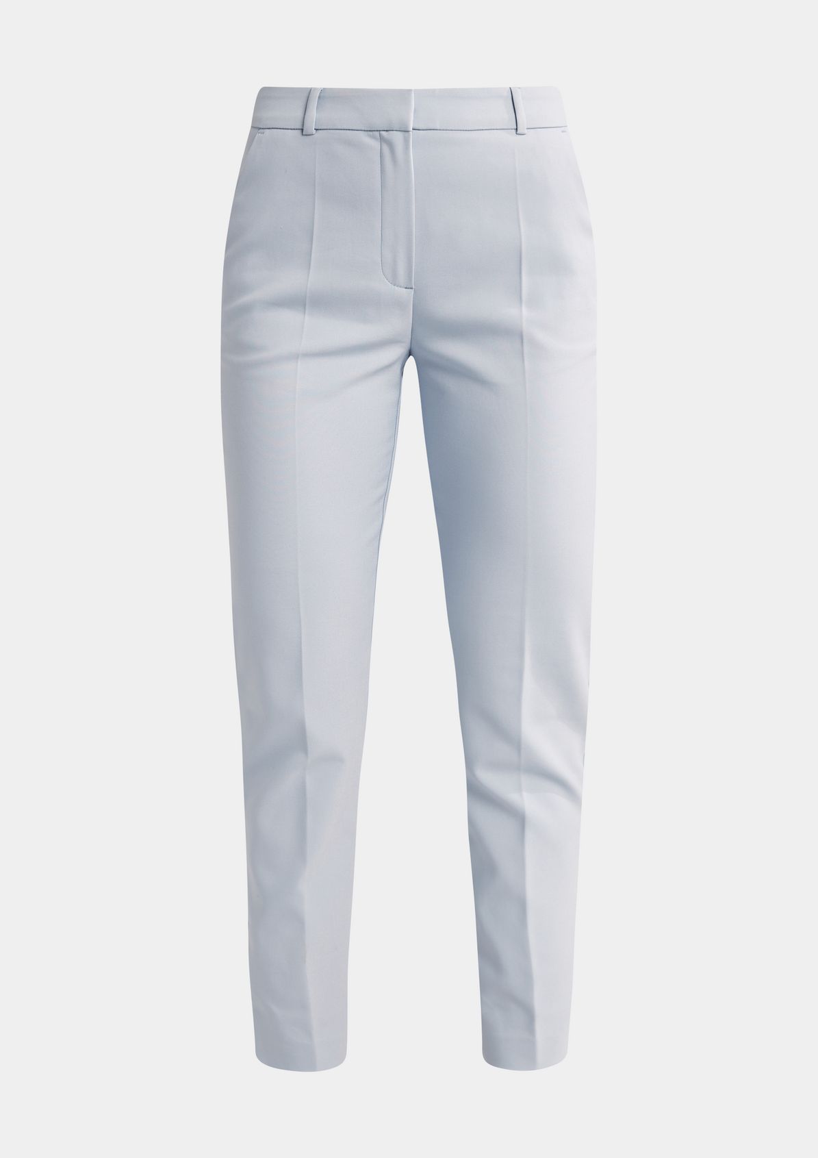 Slim: cotton satin trousers from comma