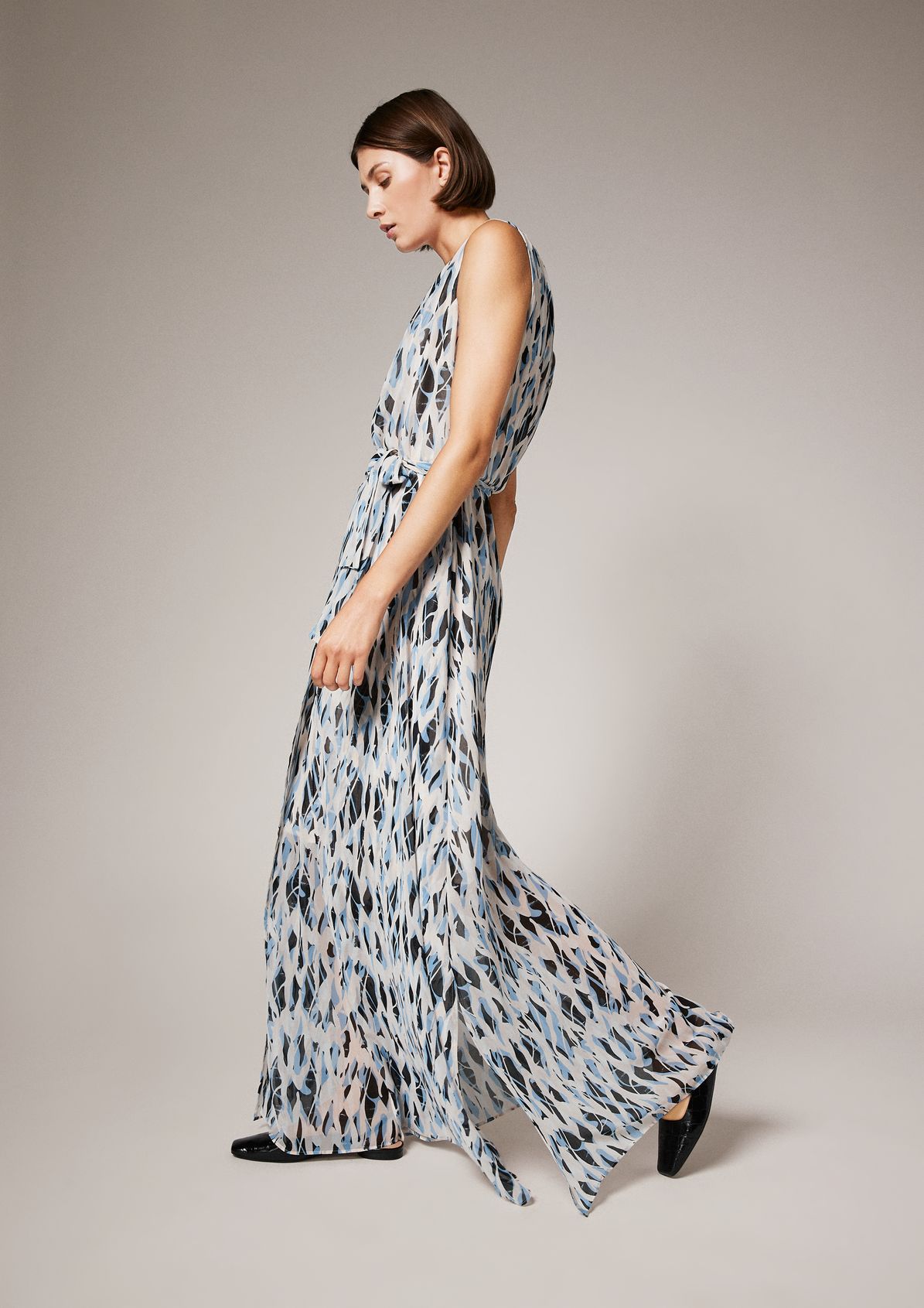 Maxi dress with an all-over pattern from comma